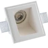 PORTA FARETTO GESSO INCASSO SCOMPARSA 12x12CM QUADRATO LED LUCI CONTROSOFFITTO