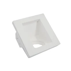 PORTA FARETTO GESSO INCASSO SCOMPARSA 12x12CM QUADRATO LED LUCI CONTROSOFFITTO