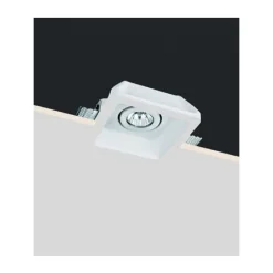 PORTA FARETTO IN GESSO ORIENTABILE DA INCASSO VERNICIABILE QUADRATO GU10 GS-20