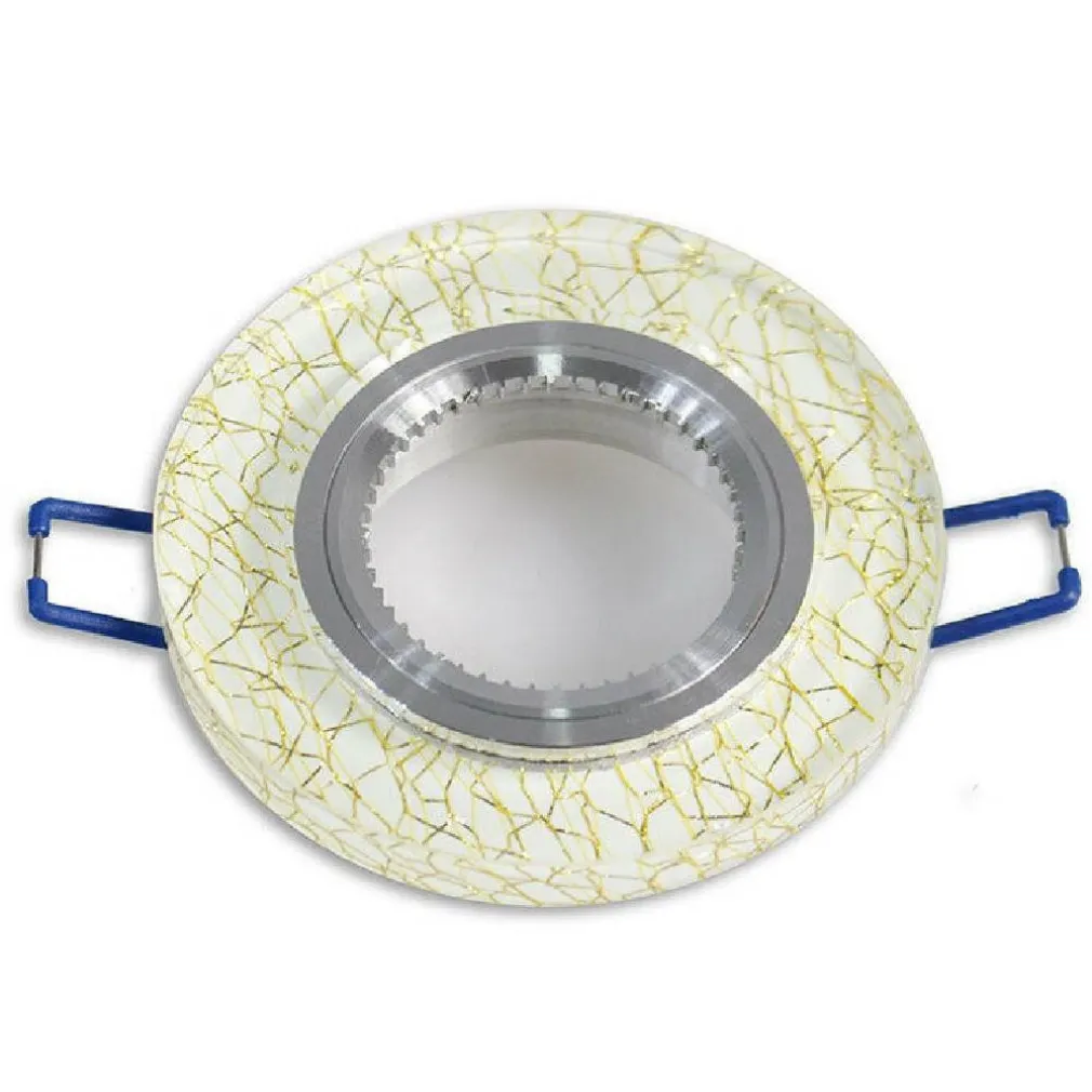 PORTA FARETTO INCASSO PER FARETTO TONDO VETRO BIANCO VENATURE ORO ARGENTO P15