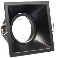 PORTA FARETTO INCASSO SUPPORTO FARETTO ORIENTABILE QUADRATO GU10 FORO 82 MM P14