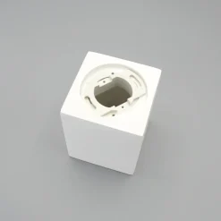 PORTA FARETTO LAMPADA SOFFITTO QUADRATO IN GESSO ATTACCO GU10 H90MM IP20 GS-C90-Q