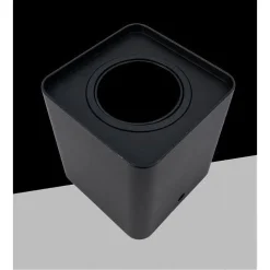 PORTA FARETTO ORIENTABILE DA SOFFITTO NERO PER FARETTO GU10 / GU5.3 P34-GU10-N1