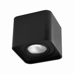 PORTA FARETTO ORIENTABILE DA SOFFITTO NERO PER FARETTO GU10 / GU5.3 P34-GU10-N1