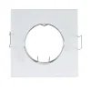 PORTA FARETTO PORTAFARETTO QUADRATO INCASSO BIANCO LAMPADA LED GU10 63MM