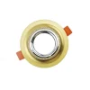 PORTA FARETTO ROTONDO AD INCASSO CON BRILLANTINI GU10 FORO 75MM ARGENTO ORO P25