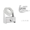 PORTA GIOIE CASSETTO GIOIELLI LEGNO CON SPECCHIO DECORO CUORE 21X10X30CM 678561