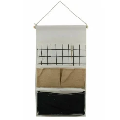 PORTA OGGETTI ORGANIZER APPENDERE 6 TASCHE TESSUTO BAGNO CAMERA MULTIUSO 10479