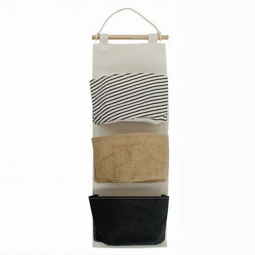 PORTA OGGETTI ORGANIZER DA APPENDERE 3 TASCHE IN TESSUTO BAGNO CAMERA 10478