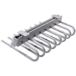 PORTA PANTALONI ESTRAIBILE PER ARMADIO 8 POSTI PORTA PANTALONI DESTRA GRIGIO