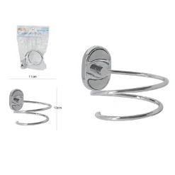 PORTA PHON ASCIUGACAPELLI MODERNO FISSAGGIO A PARETE MURO BAGNO 11 X 10 CM 52016