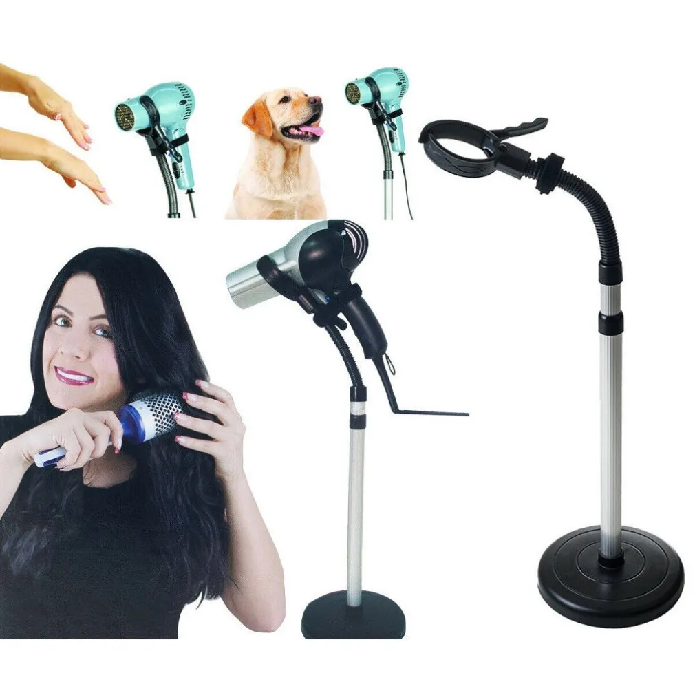 PORTA PHON ASCIUGACAPELLI DA TERRA 100 CM CON SOLIDA BASE PER PARRUCCHIERE