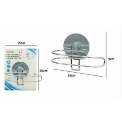 PORTA ROTOLO CARTA IGIENICA MONTAGGIO A PARETE CON BIADESIVO ARREDO BAGNO 79837