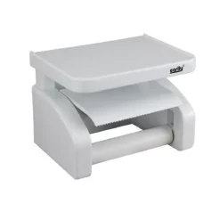 PORTA ROTOLO CARTA IGIENICA PORTAROTOLO A VENTOSA BIANCO ACCESSORI BAGNO 59544