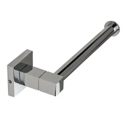 PORTA ROTOLO CARTA IGIENICA DA MURO ACCIAIO FISSAGGIO CON O SENZA VITI ARREDO BAGNO 59181