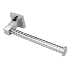 PORTA ROTOLO CARTA IGIENICA DA MURO ACCIAIO FISSAGGIO CON O SENZA VITI ARREDO BAGNO 59181