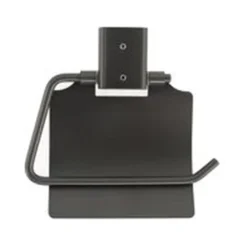 PORTA ROTOLO CARTA IGIENICA PARETE STILIZZATO ACCIAIO CON COPERTURA GRIGIO BAGNO 87941