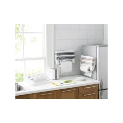 PORTA ROTOLO PORTAROTOLO A PARETE DA MURO PORTA SCOTTEX CARTA ALLUMINIO CUCINA