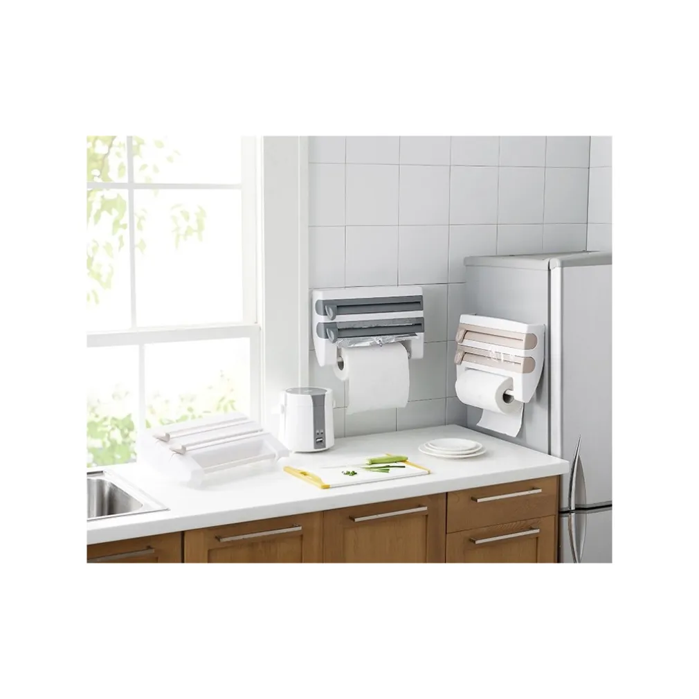 PORTA ROTOLO PORTAROTOLO A PARETE DA MURO PORTA SCOTTEX CARTA ALLUMINIO CUCINA