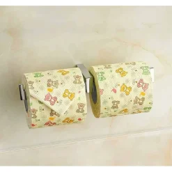 PORTA ROTOLO ROTOLI DOPPIO CARTA IGIENICA FISSAGGIO PARETE PER BAGNO CUBO 87219