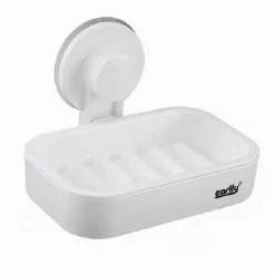 PORTA SAPONE ATTACCO A VENTOSA PARETE ACCESSORIO BAGNO IN PLASTICA MENSOLA 59545