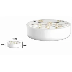 PORTA SAPONE SAPONETTA ACCESSORIO ARREDO BAGNO BIANCO CON ANANAS 11X8X3CM 69754