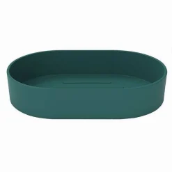 PORTA SAPONE SAPONETTA DA BAGNO IN PLASTICA ACCESSORIO ARREDO COLORE VERDE 69980