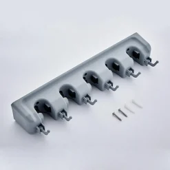 PORTA SCOPE DA MURO SALVA SPAZIO SUPPORTO 5 POSTI 6 GANCI SALVASPAZIO