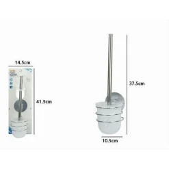 PORTA SCOPINO CON SCOPETTINO WC DA BAGNO MONTAGGIO A PARETE CON BIADESIVO 79843