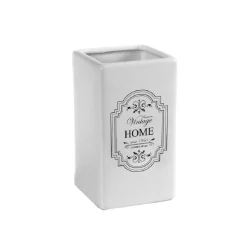 PORTA SPAZZOLINI BICCHIERE CERAMICA VINTAGE HOME 6X11CM COLORI ASSORTITI 749568