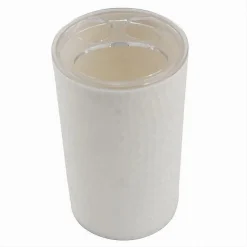 PORTA SPAZZOLINI BICCHIERE ACCESSORIO BAGNO BIANCO 3 FORI PORTASPAZZOLINI 10435