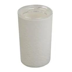 PORTA SPAZZOLINI BICCHIERE ACCESSORIO BAGNO BIANCO 3 FORI PORTASPAZZOLINI 79778