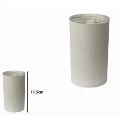 PORTA SPAZZOLINI BICCHIERE ACCESSORIO ARREDO BAGNO BIANCO LAVORATO 3 FORI 79174