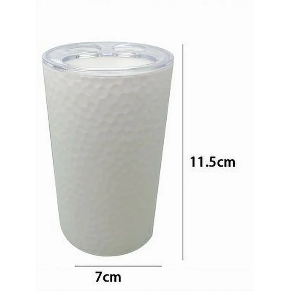 PORTA SPAZZOLINI BICCHIERE ACCESSORIO ARREDO BAGNO BIANCO LAVORATO 3 FORI 79174