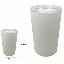 PORTA SPAZZOLINI BICCHIERE ACCESSORIO ARREDO BAGNO BIANCO LAVORATO 3 FORI 79174