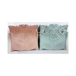 PORTA SPAZZOLINO 2 VASCHETTE SPAZZOLINI DENTIFRICIO CON VENTOSA ACCESSORI BAGNO