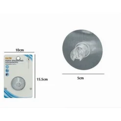 PORTA SPAZZOLINO DA DENTI MONTAGGIO A PARETE GANCIO CON BIADESIVO BAGNO 79832