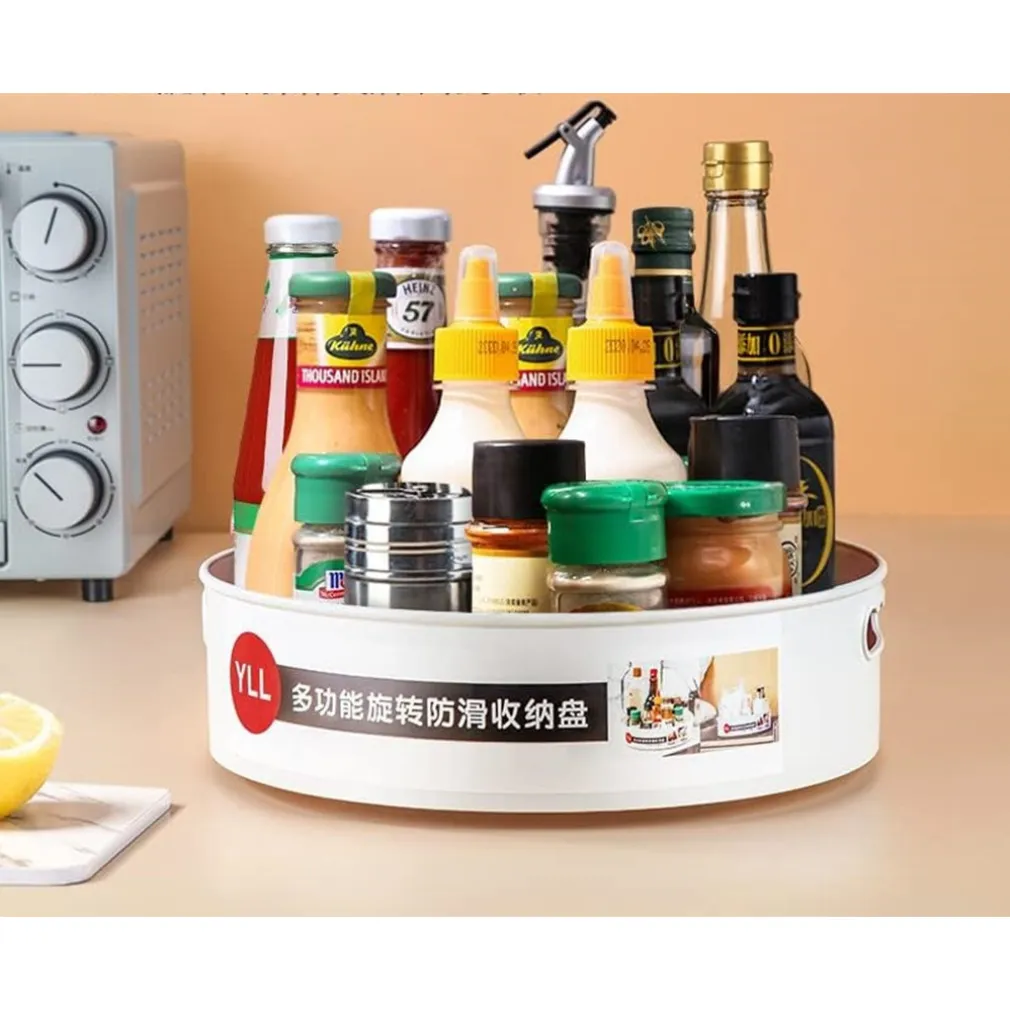 PORTA SPEZIE GIREVOLE MULTIFUNZIONALE CUCINA CONTENITORE BOTTIGLIE CONDIMENTI VASSOIO