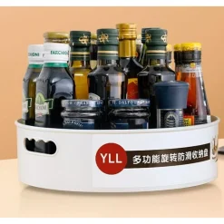 PORTA SPEZIE GIREVOLE MULTIFUNZIONALE CUCINA CONTENITORE BOTTIGLIE CONDIMENTI VASSOIO