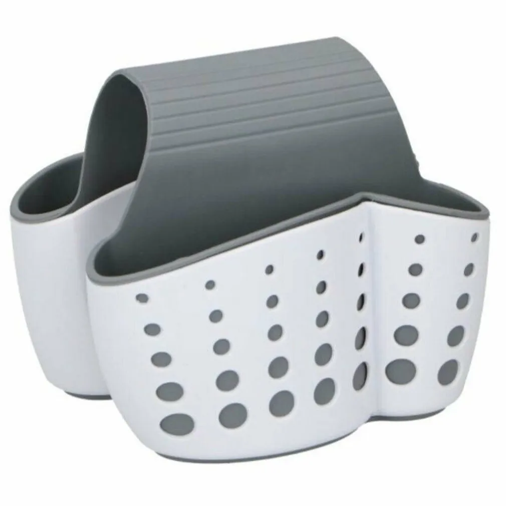 PORTA SPUGNE ORGANIZZATORE PORTAOGGETTI LAVELLO CUCINA SALVASPAZIO 2 SCOMPARTI