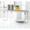 PORTA STOVIGLIE MENSOLE ACCESSORI SALVASPAZIO PER CUCINA RIPIANO COMPONIBILE