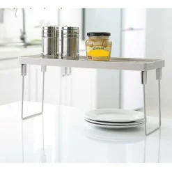 PORTA STOVIGLIE MENSOLE ACCESSORI SALVASPAZIO PER CUCINA RIPIANO COMPONIBILE