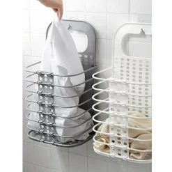 PORTABIANCHERIA CESTO PIEGHEVOLE PORTAOGGETTI BIANCHERIA CASA BAGNO 70527