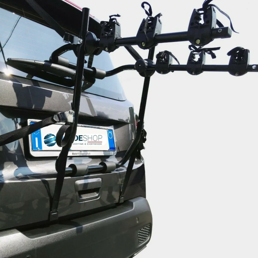 PORTABICI UNIVERSALE POSTERIORE DA AUTO PER TRASPORTO DI 3 BICI O MOUNTAIN BIKE