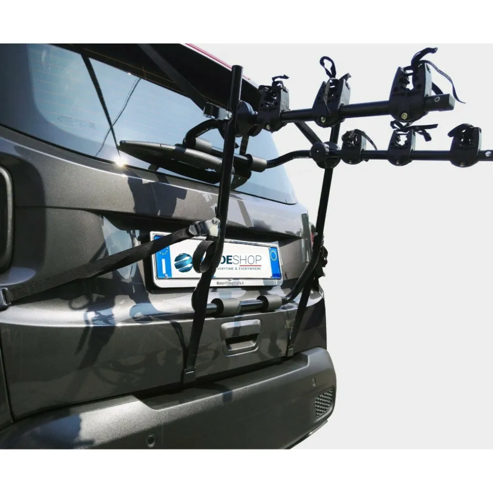 PORTABICI UNIVERSALE POSTERIORE DA AUTO PER TRASPORTO DI 3 BICI O MOUNTAIN BIKE