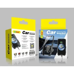 PORTACELLULARE AUTO SISTEMA BLOCCAGGIO VENTILAZIONE STAFFA ROTAZIONE 360° Q-ZG51