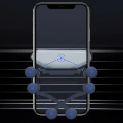 PORTACELLULARE AUTO UNIVERSALE GRIGLIA DI VENTILAZIONE 6 PUNTI FISSAGGIO Q-ZJ018