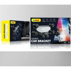 PORTACELLULARE AUTO UNIVERSALE GRIGLIA DI VENTILAZIONE 6 PUNTI FISSAGGIO Q-ZJ018