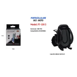 PORTACELLULARE BICI MOTO UNIVERSALE PER SMARTPHONE IPAD NAVIGATORE MAXTECH PT-C013