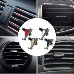 PORTACELLULARE DA AUTO SISTEMA BLOCCAGGIO PER VENTILAZIONE ROTAZIONE 360° Q-ZG53